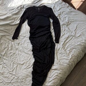 Cupshe Black Asymmetrical Dress